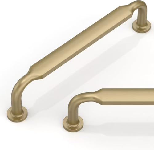 Talentedeco 10 Pack Champagne Bronze Cabinet Pulls 5 Inch(128mm) Kitchen Cupboard Handles Cabinet Hardware for Drawer Pulls