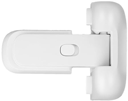 Refrigerator Lock for Kids - Fixed Adhesive Freezer Latch | Child Safety Refrigerator Lock for Refrigerator and Freezer Doors, Strong Locking Device for Kids Access and Protect Food and Secure Home