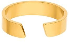 Purelei Pono Ring – verstellbarer, dezenter Edelstahlring in breiterem Design, wasserfest – 14K vergoldet, 18K rosévergoldet oder silberfarben