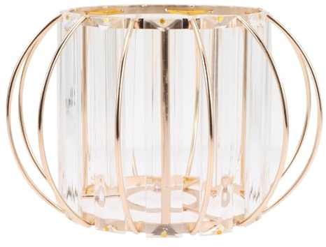 FOMIYES Crystal Glass Lampshade Pendant Light Shade for Ceiling Light Decor Cage Guard