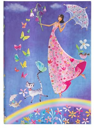 Spring Rainbow Lined Hardcover Journal: Hardcover mit Elastikbandverschluss (Mila Marquis Collection)