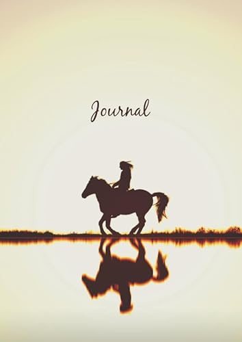 Dot Grid Journal A4 Notizbuch: Blanko Heft Für Bullet Journaling | Dotted Notebook | 110 Punktraster Seiten | Pferd und Reiter
