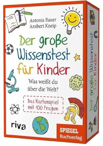 Der große Wissenstest für Kinder – Was weißt du über die Welt?: Das Kartenspiel mit 100 Fragen. Ab 8 Jahren. Perfektes Geschenk für Schulanfang, Geburtstag, Weihnachten oder Ostern