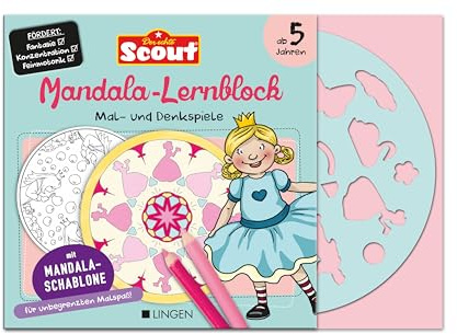 Scout: Mandala-Lernblock: Mal- und Denkspiele: Mandalas zum Ausmalen und Selbstgestalten