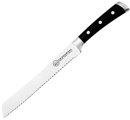 Carl Schmidt Sohn 037932 Herne Brotmesser 23 cm, 18/10 Edelstahl, schwarz, 26 x 11.3 x 1.4 cm