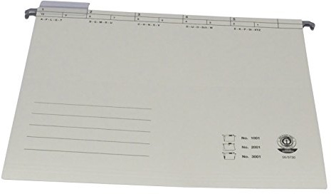 Hängemappen aus Recycling-Natron-Karton chamois - 25 Stück