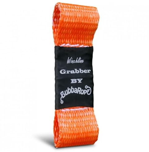 Bubba Rope 251610 The Grabber Synthetische Seilwinde Befestigung, 2,5 x 9,5 cm, passend für alle Marken in Orange, Zubehör, ideal zum Befestigen jeder synthetischen Seilwinde an Ihrer Seilwinde