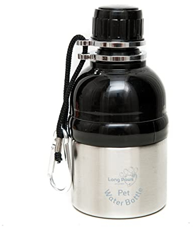 Other Long paws - Pet Water Bottle - Silver - 250 ml, clear, 67208