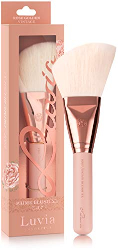 Luvia Rougepinsel - Essentials Prime Blush Brush XL E207 - Großer Rouge Pinsel In Nude/Roségold - Vegane Kosmetik Schminkpinsel/Kosmetikpinsel