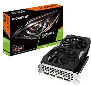 Gigabyte Tarjeta gráfica Nvidia GeForce GTX1660 OC 6Go GDDR5 PCI-E