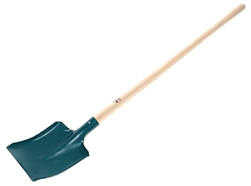 Leborgne - Pelle Curette Tôle Ø19 cm - Manche Bois 130 cm - Certifié PEFC - Pour Terrassement, Bâtiment et Jardin - Manipulation Terre, Gravier, Sable- Jardinage Et Bâtiment