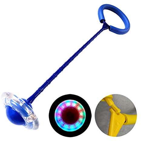 Wopohy Kinder Springender Ball Knöchel Skip Ball mit Buntem Flash Wheel Für Erwachsene und Kinder(Durchmesser 10 mm)