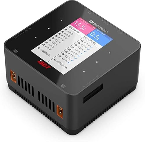 ISDT P30 Smart Lipo Ladegerät,1000 W x 2 30 A x 2 Dual-Kanal-Bluetooth-Lipo-Akku-Ladegerät,Entlader,RC-Schnellladegerät für Life,Lilon,LiPo 1~8S,LiHv 1-7S,Pb 1-12S,NiMH,Cd 1-16S Batteries