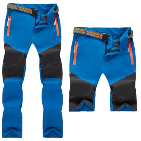 Daysskk 2-in-1 Zip Off Hose Kinder Jungen Mädchen Sommer Wanderhose Schnelltrocknend & Wasserdicht 110-160