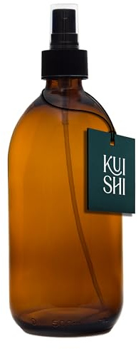 Kuishi Botella Atomizadora de Vidrio [500ml], Botella Atomizadora de Vidrio para Perfume ideal para fragancias, para dormir y para rociar habitaciones (libre de BPA)