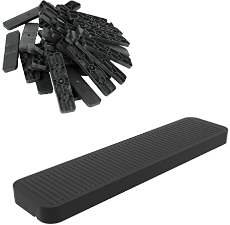 FUX 100 Spessori in Plastica per Mobili - Distanziatori 100x24x6mm per Vetri e Piastrelle, Cunei per Parquet - Polipropilene (PP) Resistente - Made in Germany