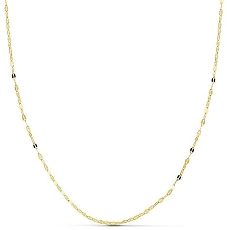 Monde Petit Cadena Oro Amarillo 18K Espejo 1º - Certificado Garantía - 1545-50 cm