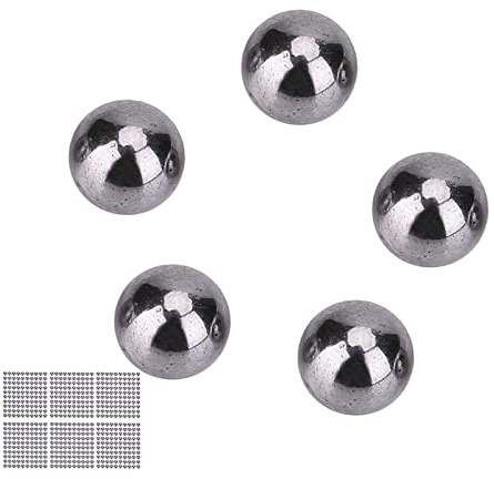Fauitay 600 Stück 4.5mm Stahlkugeln, Kugellager Kugeln, Metallkugeln für Mountainbike Rad