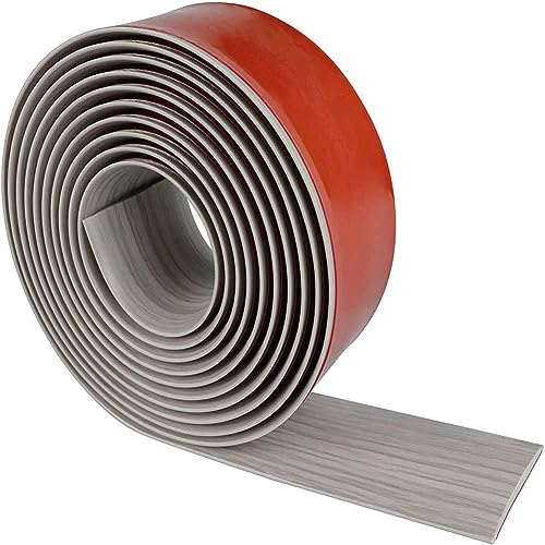 ElicNa Übergangprofil Selbstklebend Vinyl Übergangsleiste Bodenleiste Laminat Ausgleichsprofil Teppichkantenstreifen (Color : Maple, Size : 8m/314 inch)