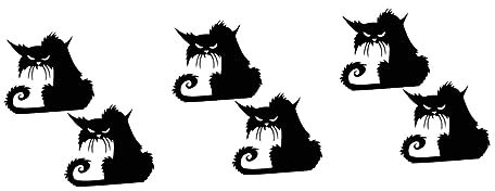 6 Stk Wandaufkleber Wand Dekoration wasserfeste sticker wasserfeste aufkleber wandbilder Tier Aufkleber für die Wanddekoration Fensteraufkleber Karikatur Wandgemälde Aufkleberwand