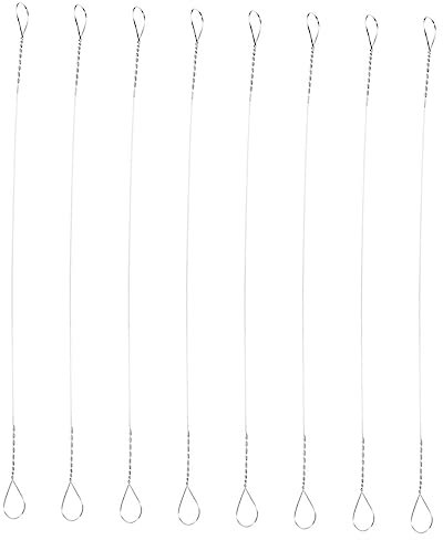 TOPBATHY Affettatrice Per Formaggio in Acciaio Resistente Filo Ricambio, Utensile Per Tagliare Burro e Formaggi a Blocchi, Impugnatura Ergonomica Portatile Per Cucina, Set 8 Pezzi