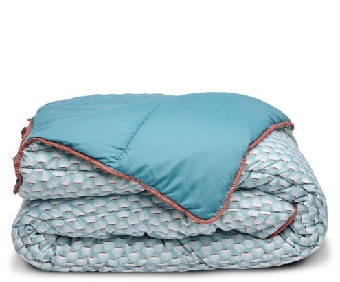 Bleu Calin Couette Imprimée Chaude Douceur 140x200cm