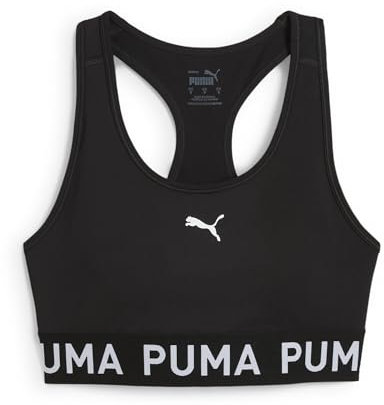 PUMA Damen 4keeps Elastic Bra Sport-BHS, Puma Black, M EU