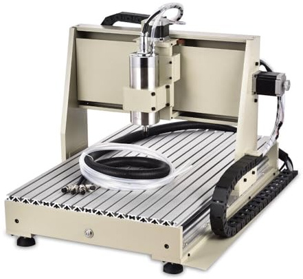 3 Achse 6040 CNC Router Fräsmaschine 1500W USB Steuerung Holzgravur Aluminiumgravur geeignet für Industrie Technologie Werbedesign Kunstschaffen und Hobby X Y Z Arbeitsbereich 600x390x120mm