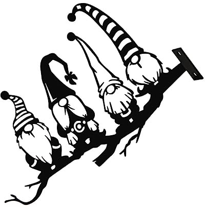 Gogogmee Estacas De Jardín De Duendes De Hierro para Decoración De Exterior De Jardín para De Árboles y Adornos De Patio