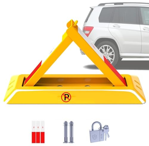 Yoeoefuo Parkplatzschutz Parkplatzsperre 60cm Manuelle Klappbare Parkschranke Parksperre Schutz Von Privaten Parkplätzen Oder Zugängen Parkplatz Blocker Abschließbar Parkplatzsperren