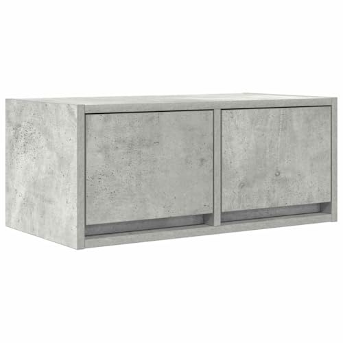 vidaXL TV-Schrank Betongrau 60x31x25,5 cm Holzwerkstoff