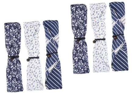 HOUDERCO 6pezzi Sacchetti per Posate Stile Giapponese Borse Portatili per Bacchette e Cucchiai per Picnic e Viaggi all Aperto Pratico e Multifunzionale