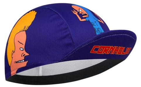 Corsehild Cycling Cap with Sun Visor, Lightweight Polyester Bike Hat for Men & Women, Breathable Under Helmet Design for Road Biking & Outdoor Sports