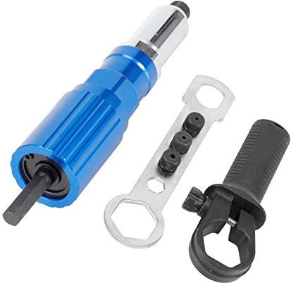 ZJchao Electric Rivet Gun, Rivet Gun Drill Attachment Riveting Tool Pop Tool Electric Carpenter