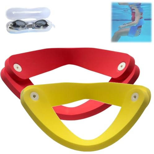 Civilizek Wasserliege, Grand Floats Float-N-Fold Wasserstuhl, Schwimmstühle for Pools for Erwachsene, 3-in-1-Schaumstoff-Sattelschwimmer, Faltbarer Schwimmliegestuhl