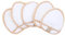 waschies Mini Glove Pads Lot de 5 tampons démaquillants hypoallergéniques, réutilisables et respectueux de la peau avec poche pour les doigts, nettoyage du visage et des yeux, pour adultes