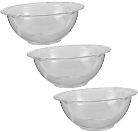 FOMIYES Ciotola per Lavaggio del Viso in Acrilico 3 Pezzi, Design Coreano Elegante, Facile da Pulire, per Skincare a Casa e Uso Professionale