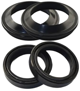Joint d'huile de fourche avant de moto 43 x 55 x 11 et housse anti-poussière 43 55 compatible avec FZS1000 FZS 1000 FZ1 FZ6 S2 MT01 R1 YZF-R1M YZF R1S TDM850 1996-2015 universel (Bg-3)