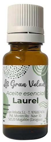 Gran Velada - Aceite Esencial de Laurel Puro y Natural 30 ml para Aromaterapia y Cosmética | Propiedades Antibacterianas y Antiinflamatorias | Ideal para Jabones, Cremas y Masajes
