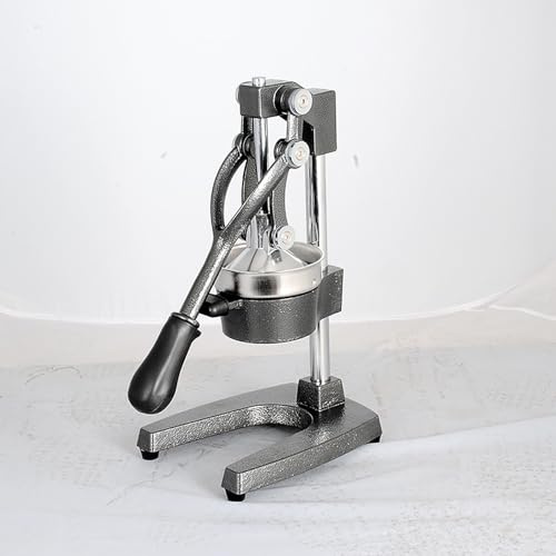 Exprimidor Manual De Frutas, Acero Inoxidable Y Extractor De Jugo De Jugo De Hierro Fundido De Hierro Pesado, Exprimidor De Limón Profesional Cítrico Con Base Antideslizante, Filtro Anti-atenuamiento