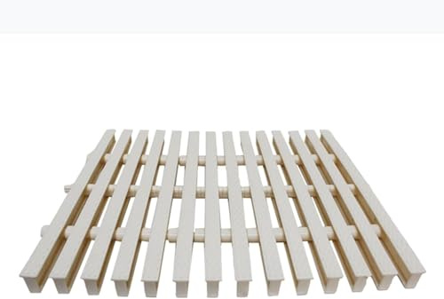 Rejilla de Drenaje de desbordamiento, Rejilla de Drenaje de plástico PPS para Piscina, Cubierta Blanca, 15-30 x 100 cm (15 x 100 cm)