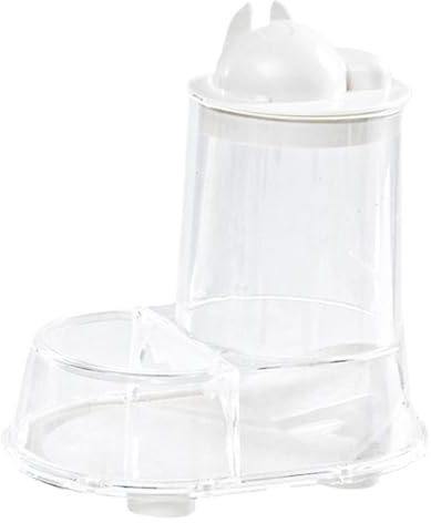 Hamster Food Dispenser - Automatic Hamster Feeder | Automatic Food Dish | 200G Small Animal Feeder with Water Bottle Holder | Feeding Bowl