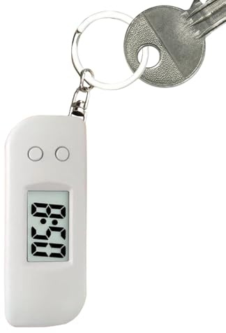 Digital Pocket Watch,Glow-in-The-Dark Pocket Watch Keyring with LED Display for Travel | Electronic Clock Keychain for Athletes Teens Women Girls Family Men Son Boys