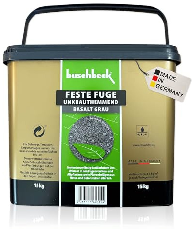 Buschbeck Feste Fuge, selbsthärtend, unkrautfrei & ameisenhemmend grau