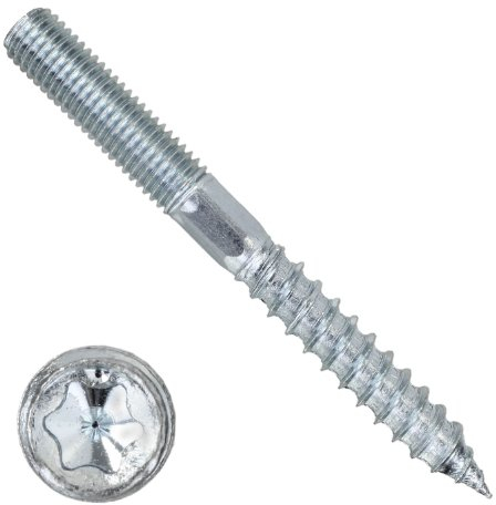 50 Stockschrauben TX Holzgewinde Stahl 12x120 verzinkt