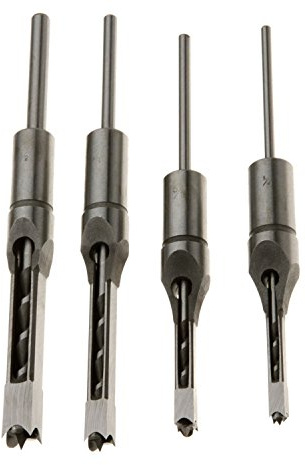 4-Piece Woodworking Mortising Chisel Set Bit 1/4-to-1/2-Inch 6-12.7mm by Preamer