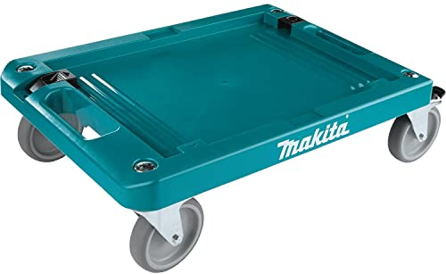 Makita P-83886 MAKPAC-Transportwagen, vier Lenkrollen, zwei feststellbar, Traglast max. 100 kg, passend für MAKPAC-Systemkoffer, 515 x 360 x 150 mm (LxBxH)