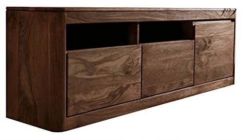 MASSIVMOEBEL24.DE | Toronto TV-Board 178x58x40 Sheesham/Palisander, Farbe:Dunkelbraun gebeizt, Größe:178x40x58 cm (BxTxH)