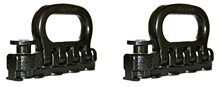 Kurierbedarf.com 2X Quattro-Stud-Ladungssicherungsgurt für LKW, Lieferwagen und Anhänger, Schwarz