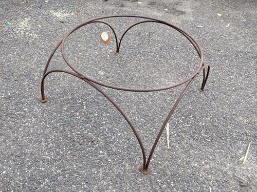 Zen Man Edelrost Gartenstander für Feuerschale Pflanzschale Gartendeko aus Metall Rost (031976-2:D35cm H18cm)